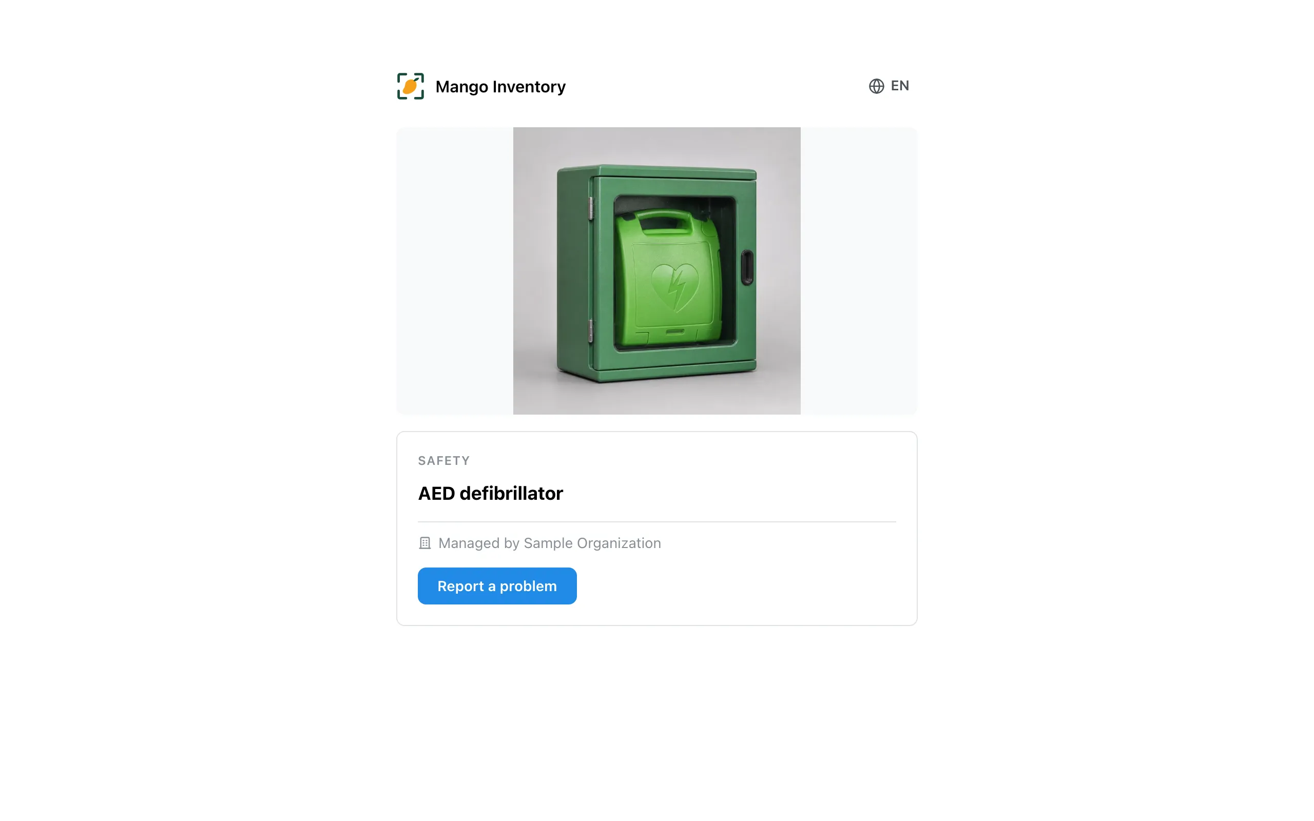 Public label page with issue reporting